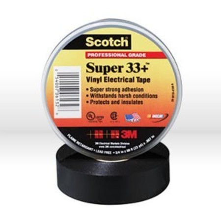 3M Electrical Tape, Scotch Super 33+ Vinyl Electrical Tape 54007-06132